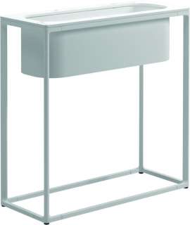 Gloster - Maya Pflanzenständer - Bianco Ceramic - gestell white - 75 x 30 cm - tall - outdoor