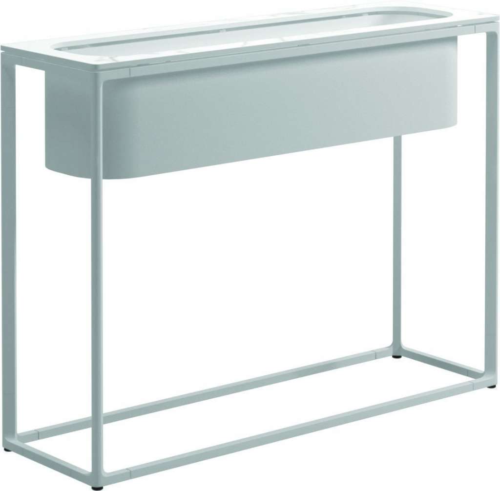 Gloster - Maya Pflanzenständer - Bianco Ceramic - gestell white - 100 x 30 cm - tall - outdoor