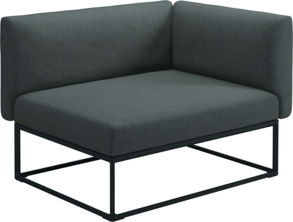 Gloster - Maya Endmodul - granite - gestell meteor - 111 x 86 cm - outdoor