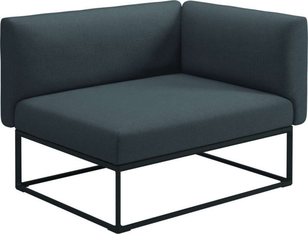 Gloster - Maya Endmodul - anthracite - gestell meteor - 111 x 86 cm - outdoor