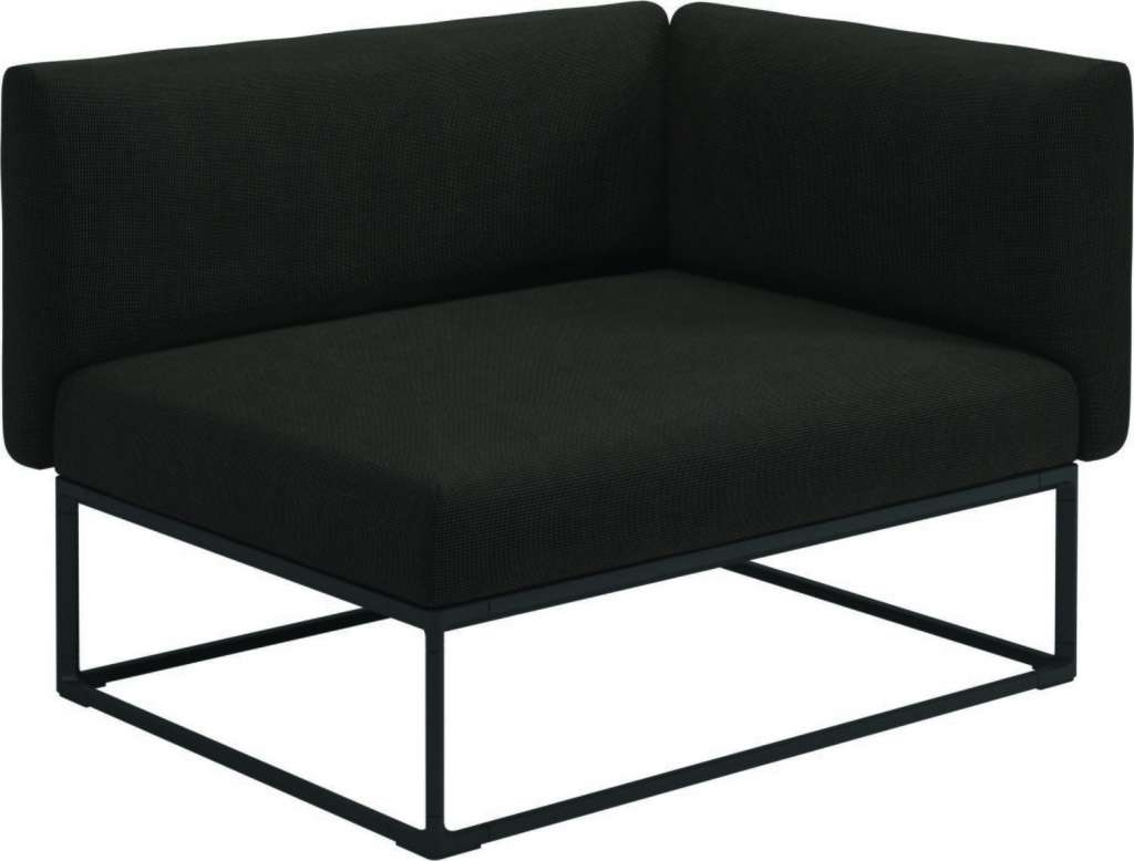 Gloster - Maya Endmodul - fife granite - gestell meteor - 111 x 86 cm - outdoor