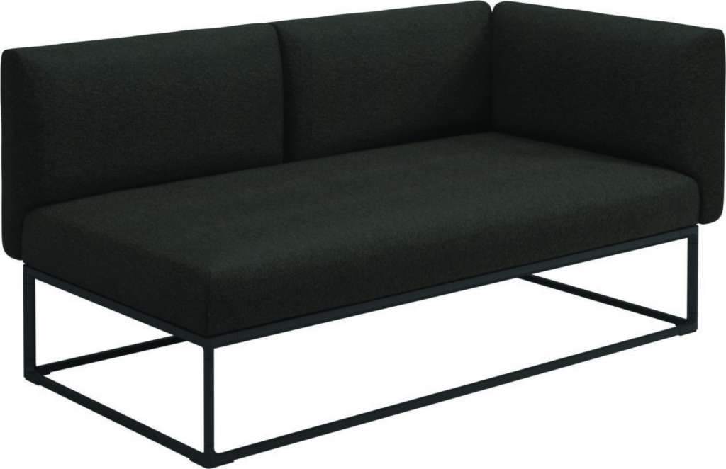 Gloster - Maya Endmodul - tuck sable - gestell meteor - 161 x 86 cm - outdoor