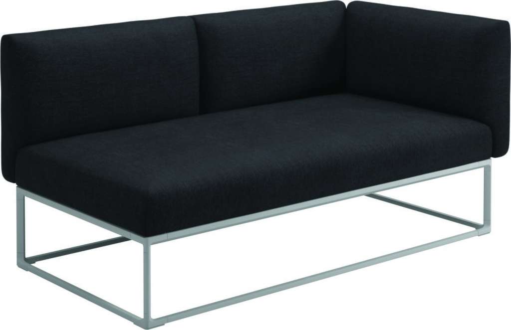 Gloster - Maya Endmodul - fife nightshade - gestell white - 161 x 86 cm - outdoor