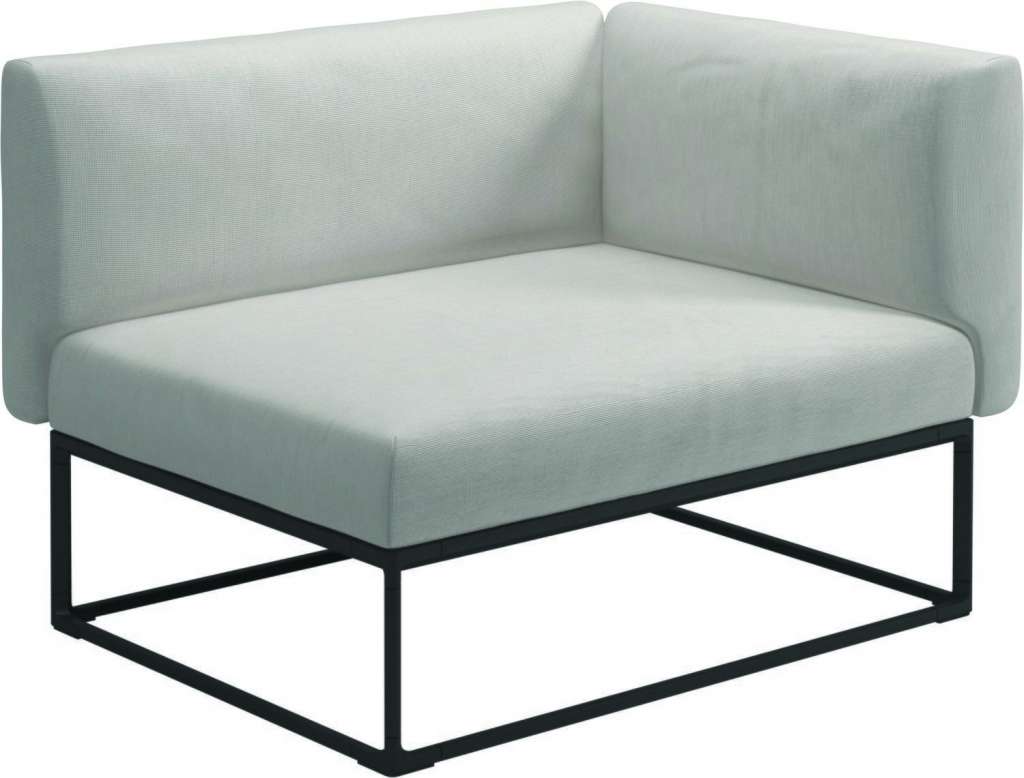 Gloster - Maya Endmodul - elite frost - gestell meteor - 111 x 86 cm - outdoor