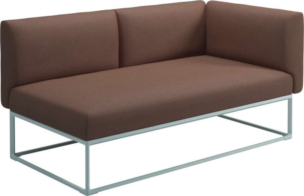 Gloster - Maya Endmodul - tuck cider - gestell white - 161 x 86 cm - outdoor