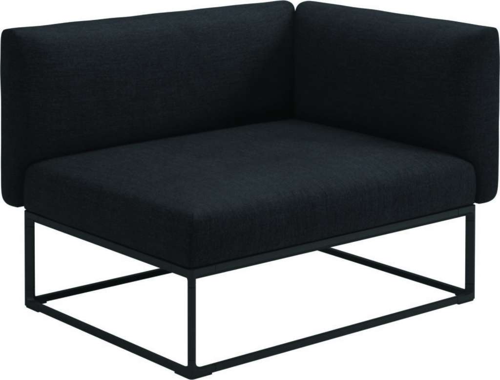 Gloster - Maya Endmodul - fife nightshade - gestell meteor - 111 x 86 cm - outdoor