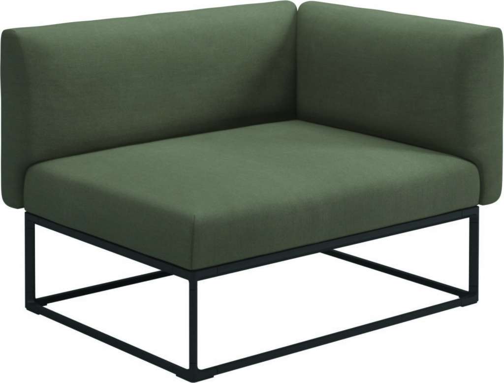 Gloster - Maya Endmodul - fife lichen - gestell meteor - 111 x 86 cm - outdoor