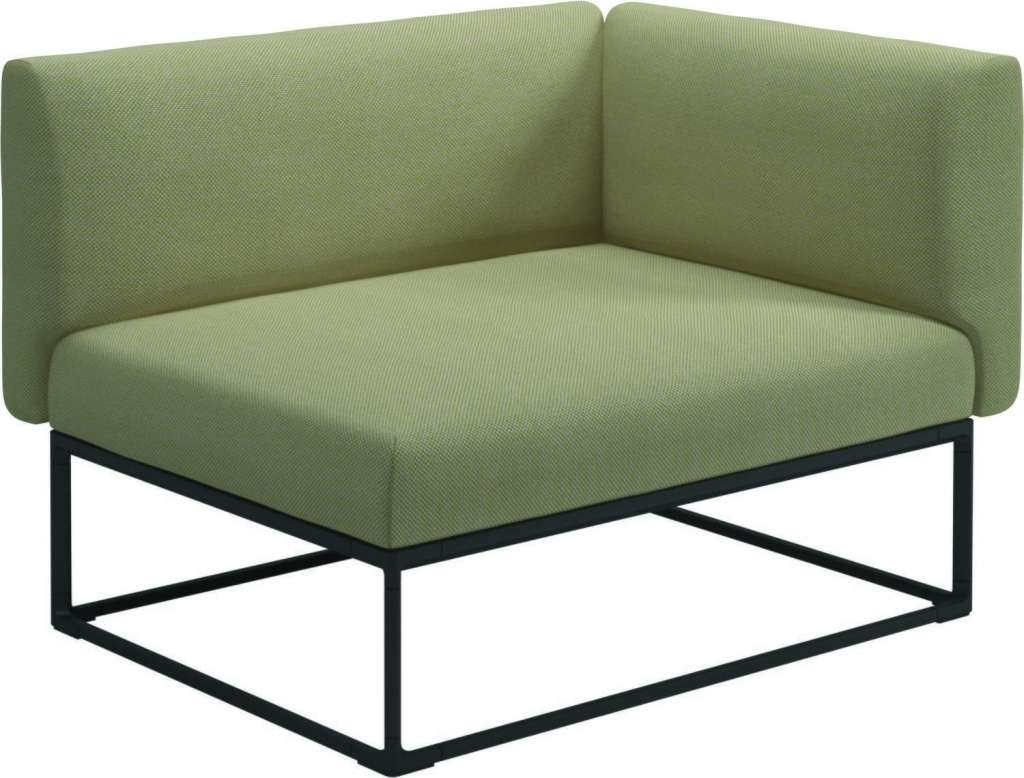 Gloster - Maya Endmodul - robben lichen - gestell meteor - 111 x 86 cm - outdoor