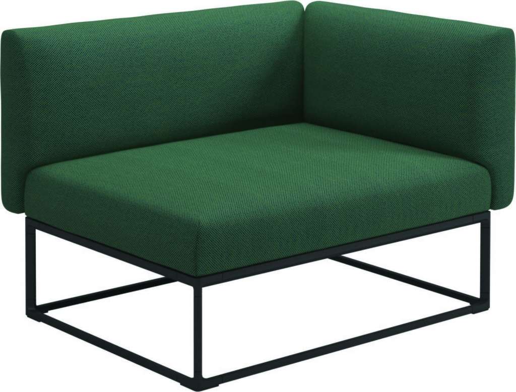 Gloster - Maya Endmodul - robben forest - gestell meteor - 111 x 86 cm - outdoor