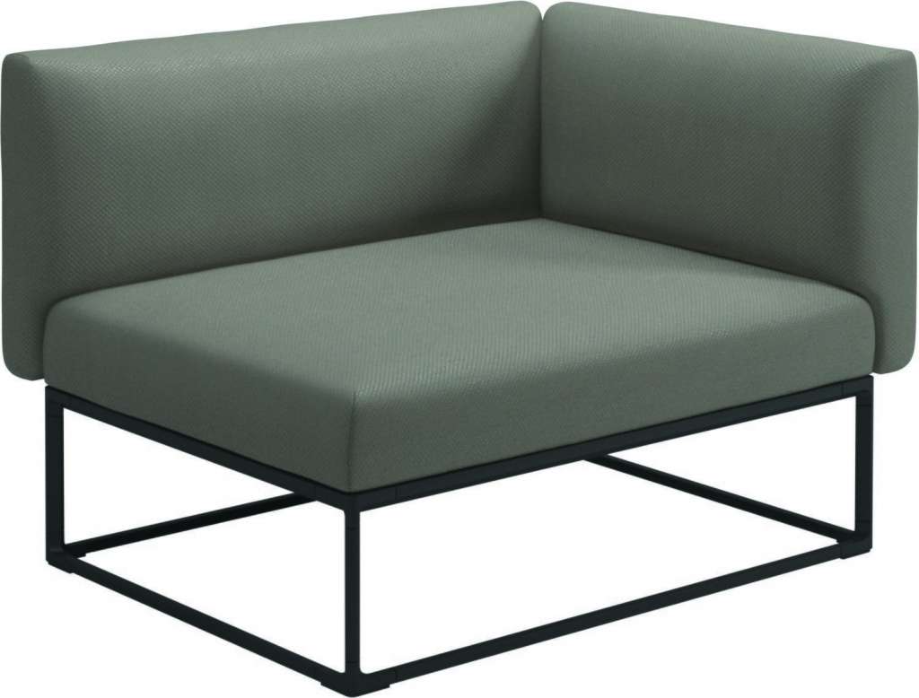 Gloster - Maya Endmodul - dot nimbus - gestell meteor - 111 x 86 cm - outdoor