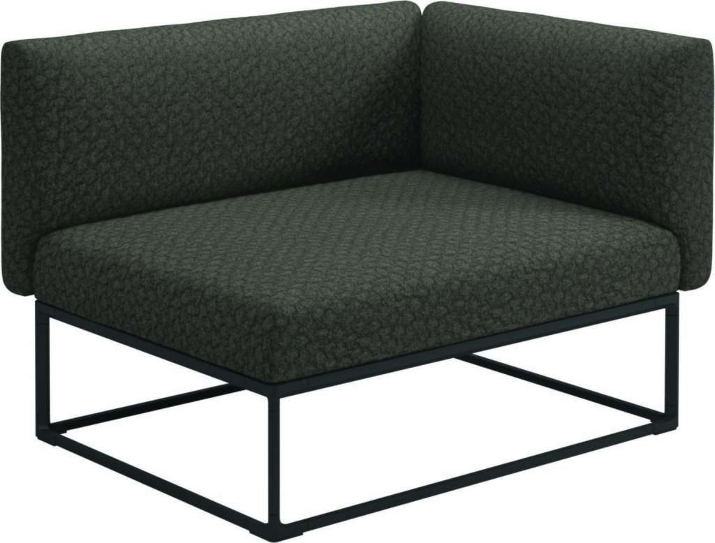 Gloster - Maya Endmodul - wave quarry - gestell meteor - 111 x 86 cm - outdoor