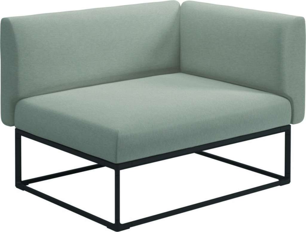 Gloster - Maya Endmodul - tuck malt - gestell meteor - 111 x 86 cm - outdoor