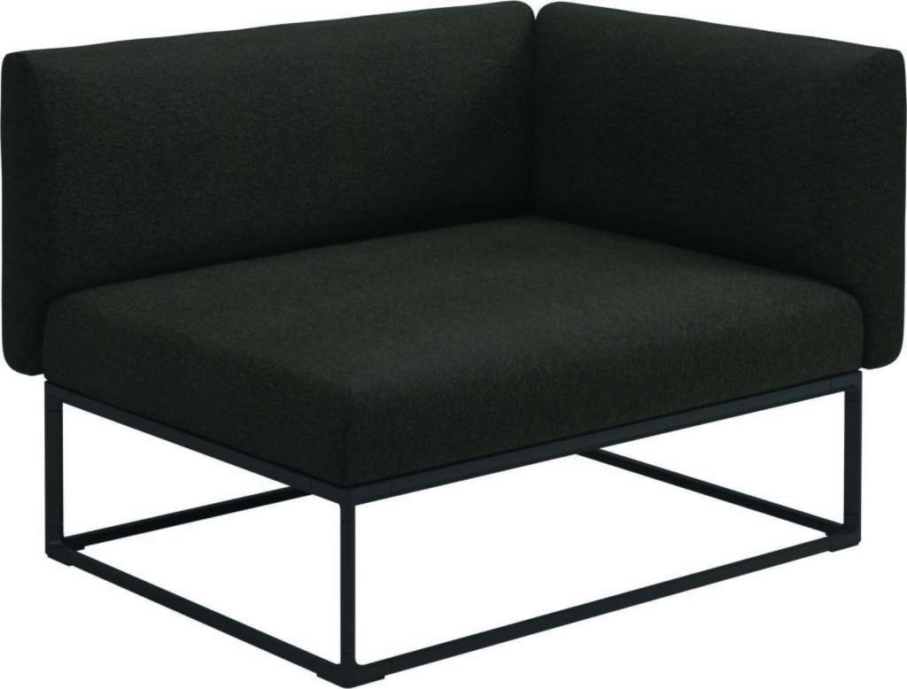 Gloster - Maya Endmodul - tuck sable - gestell meteor - 111 x 86 cm - outdoor