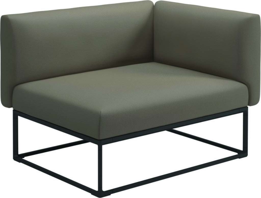 Gloster - Maya Endmodul - ravel dune - gestell meteor - 111 x 86 cm - outdoor