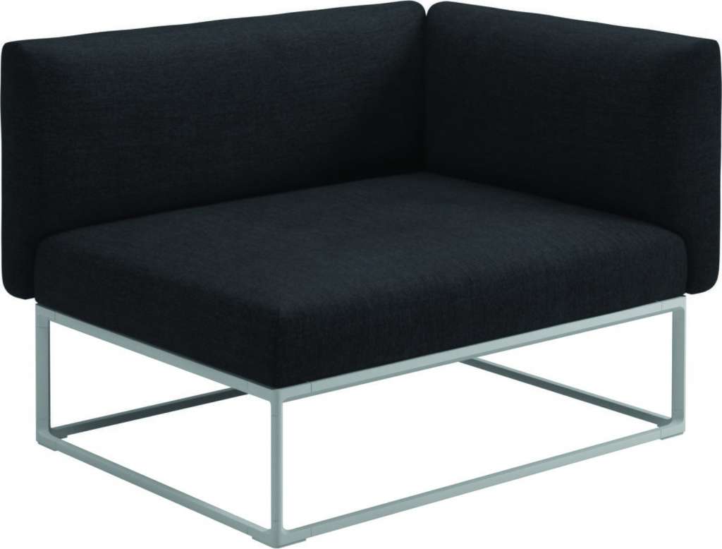 Gloster - Maya Endmodul - fife nightshade - gestell white - 111 x 86 cm - outdoor