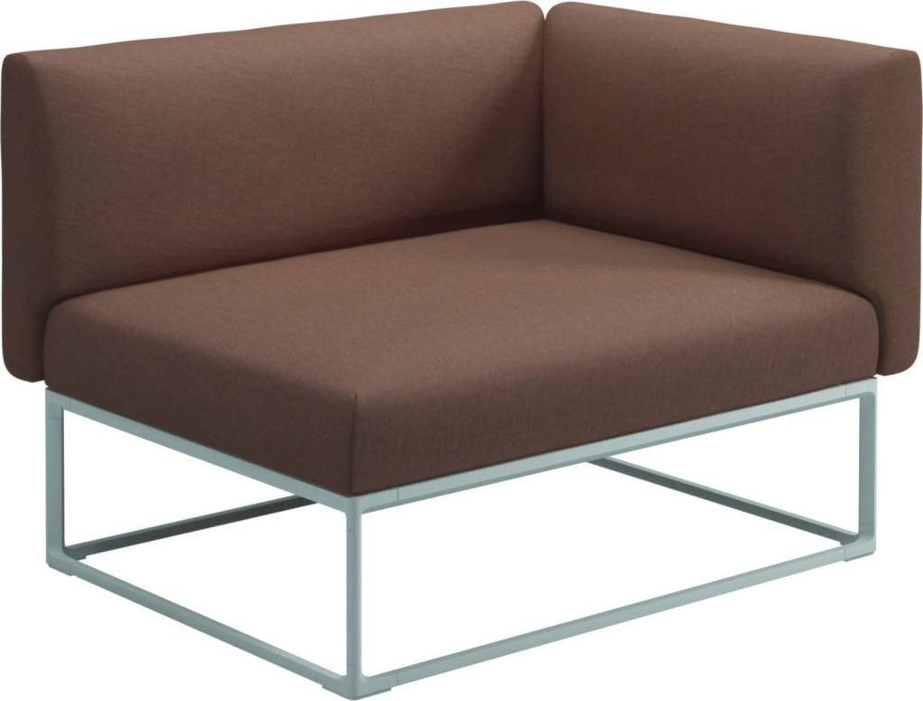 Gloster - Maya Endmodul - tuck cider - gestell white - 111 x 86 cm - outdoor