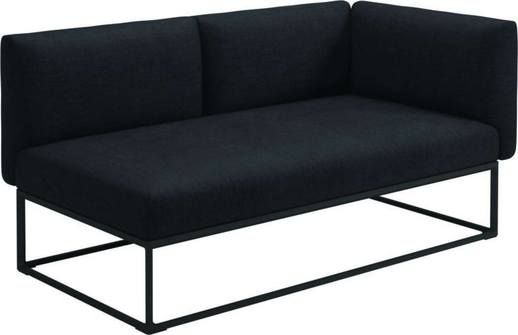 Gloster - Maya Endmodul - fife nightshade - gestell meteor - 161 x 86 cm - outdoor