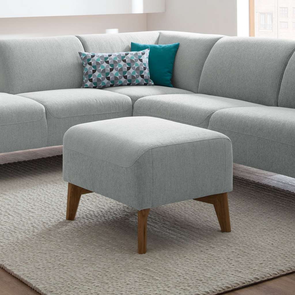 home24 Polsterhocker Bora II Webstoff