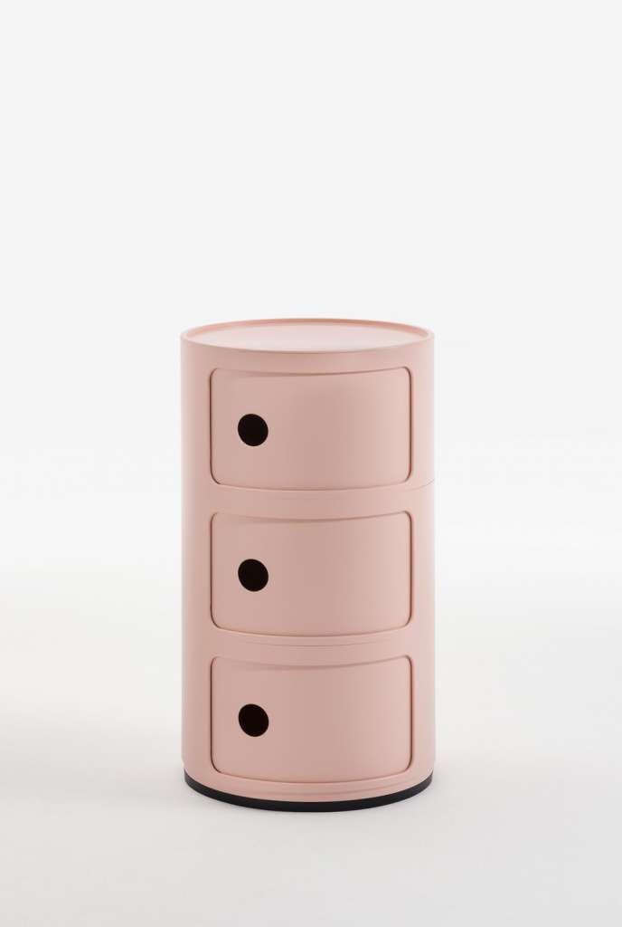 Kartell - Componibili Bio Container - 3 Elemente - rosa - indoor