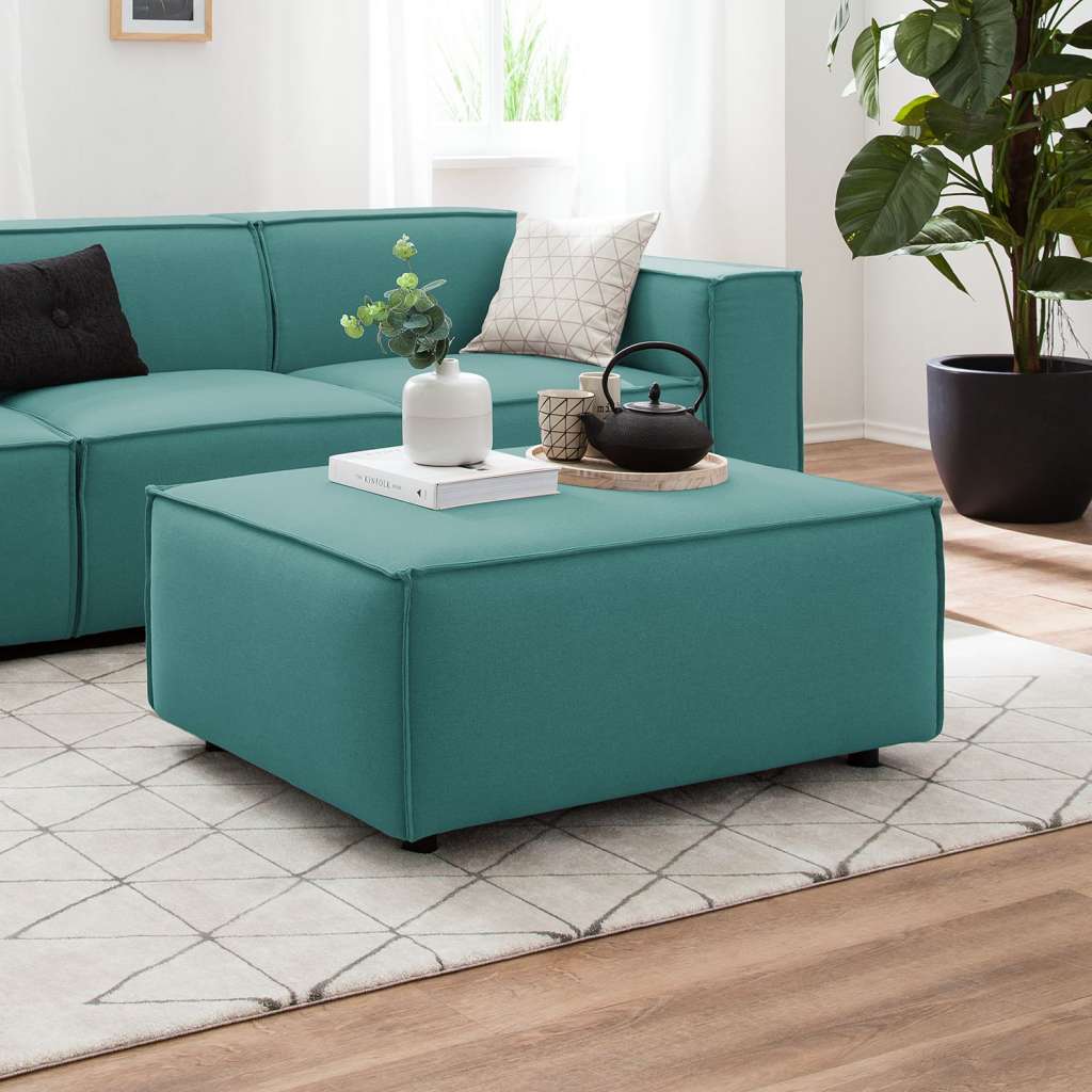 home24 Polsterhocker Kinx Webstoff