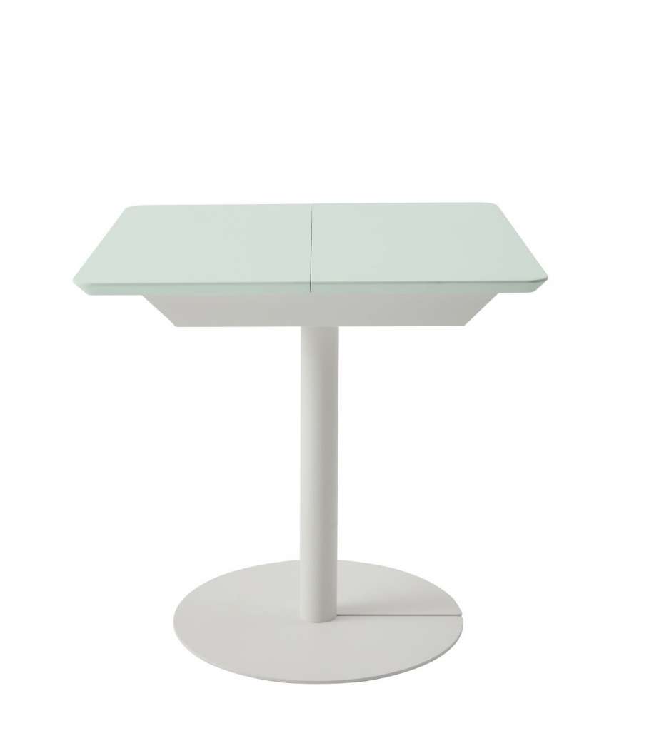 Müller Möbelwerkstätten - Duotable - Tischplatte Aquarellweiß lackiert - indoor