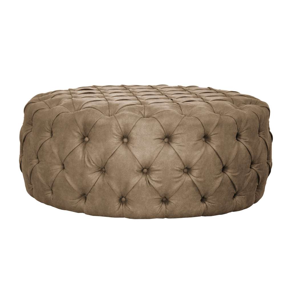 home24 Polsterhocker Pradera Antiklederlook