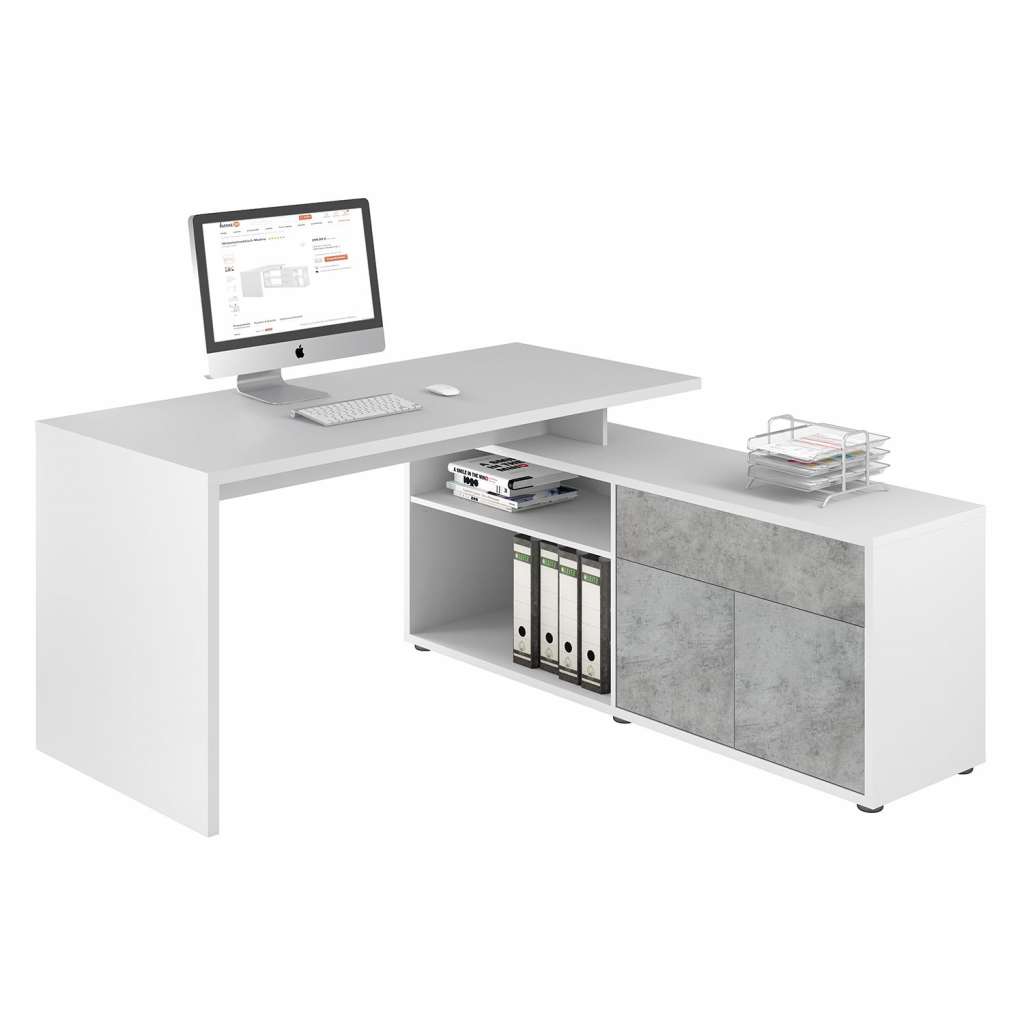 home24 Eckschreibtisch Marela
