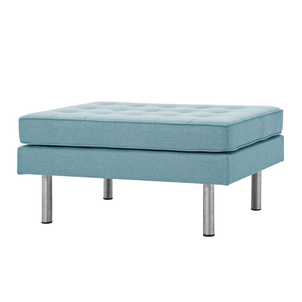 home24 Polsterhocker Chelsea Webstoff