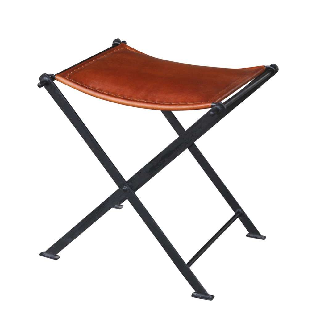 home24 Hocker Nita Echtleder