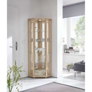 home24 Eckvitrine Amalia (inkl. Beleuchtung)