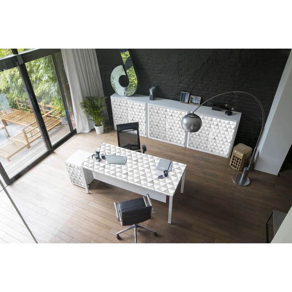 home24 Aktenschrank easyOffice Black/White II