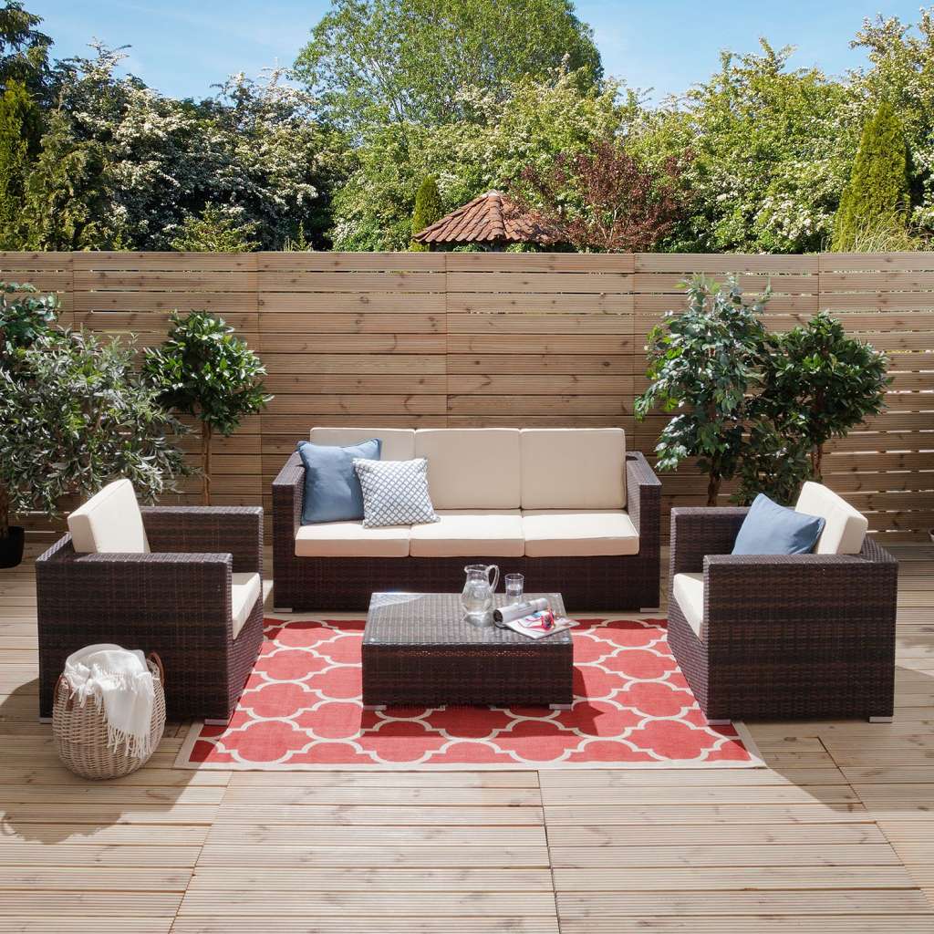 home24 Loungeset Paradise Lounge II (4-teilig)