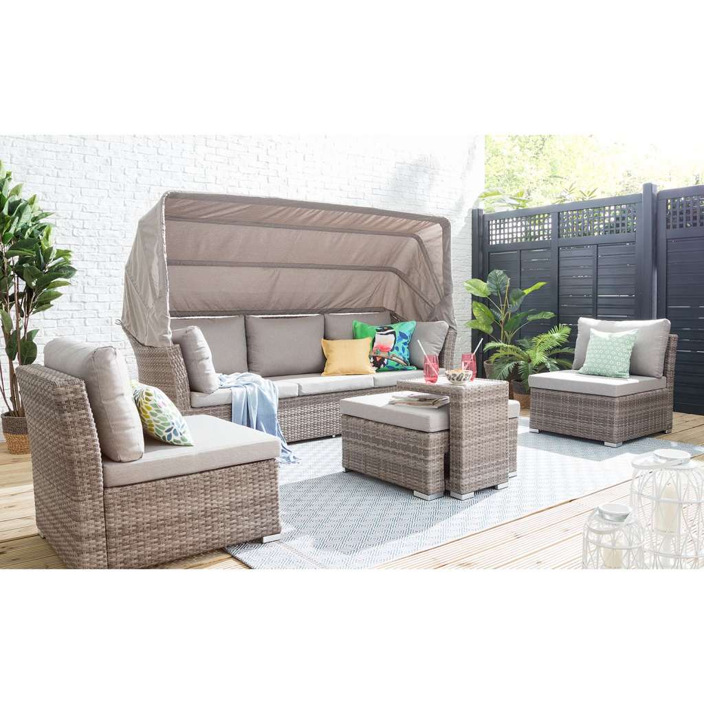 home24 Loungeset Le Vaux (5-teilig)
