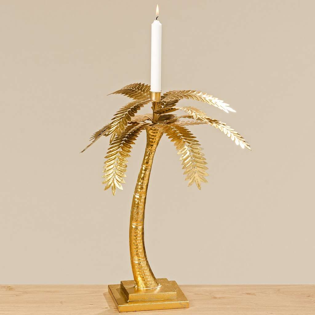 home24 Kerzenstaender Palme Glossy