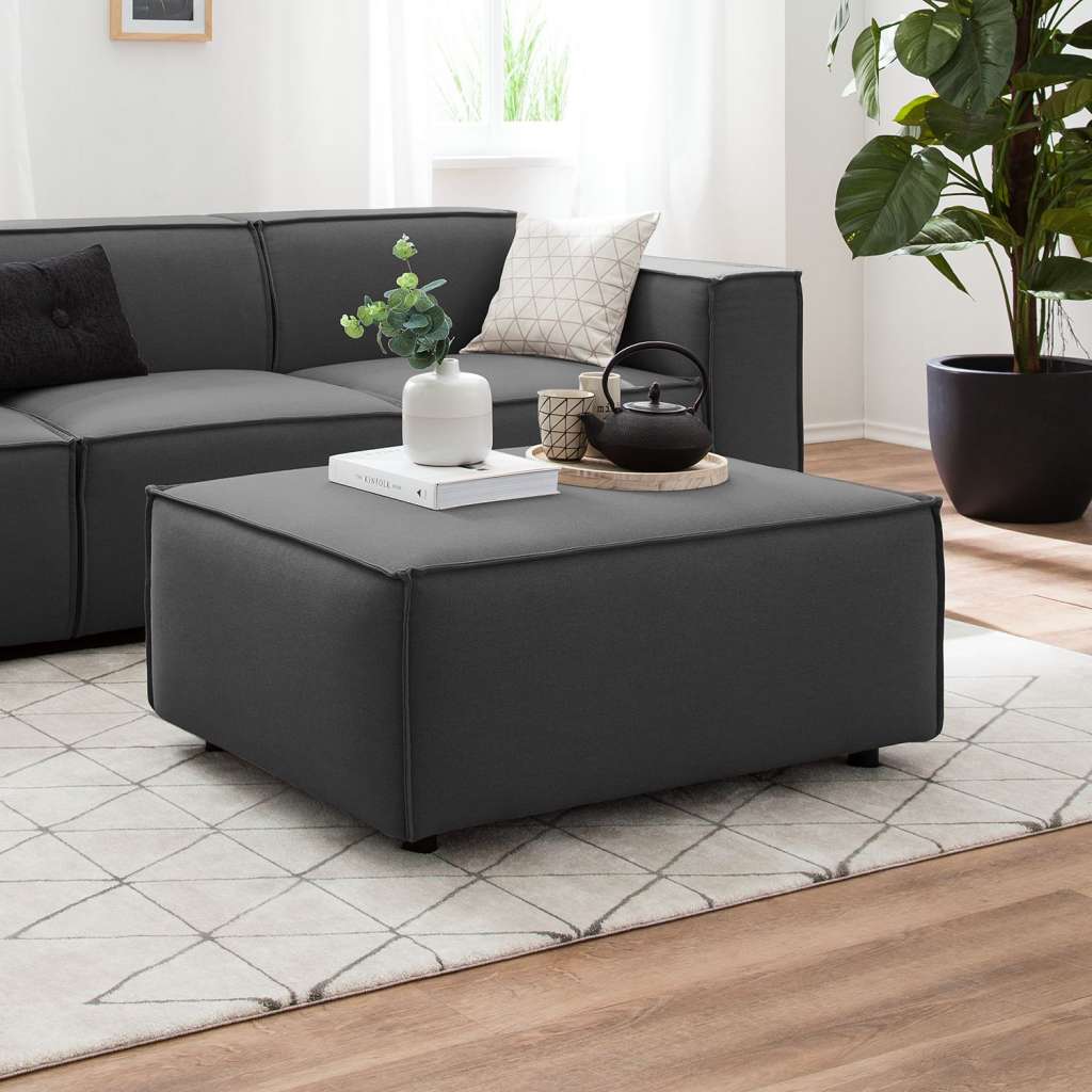 home24 Polsterhocker Kinx Webstoff