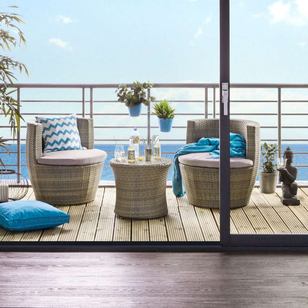 home24 Balkonset Pooly (3-teilig)