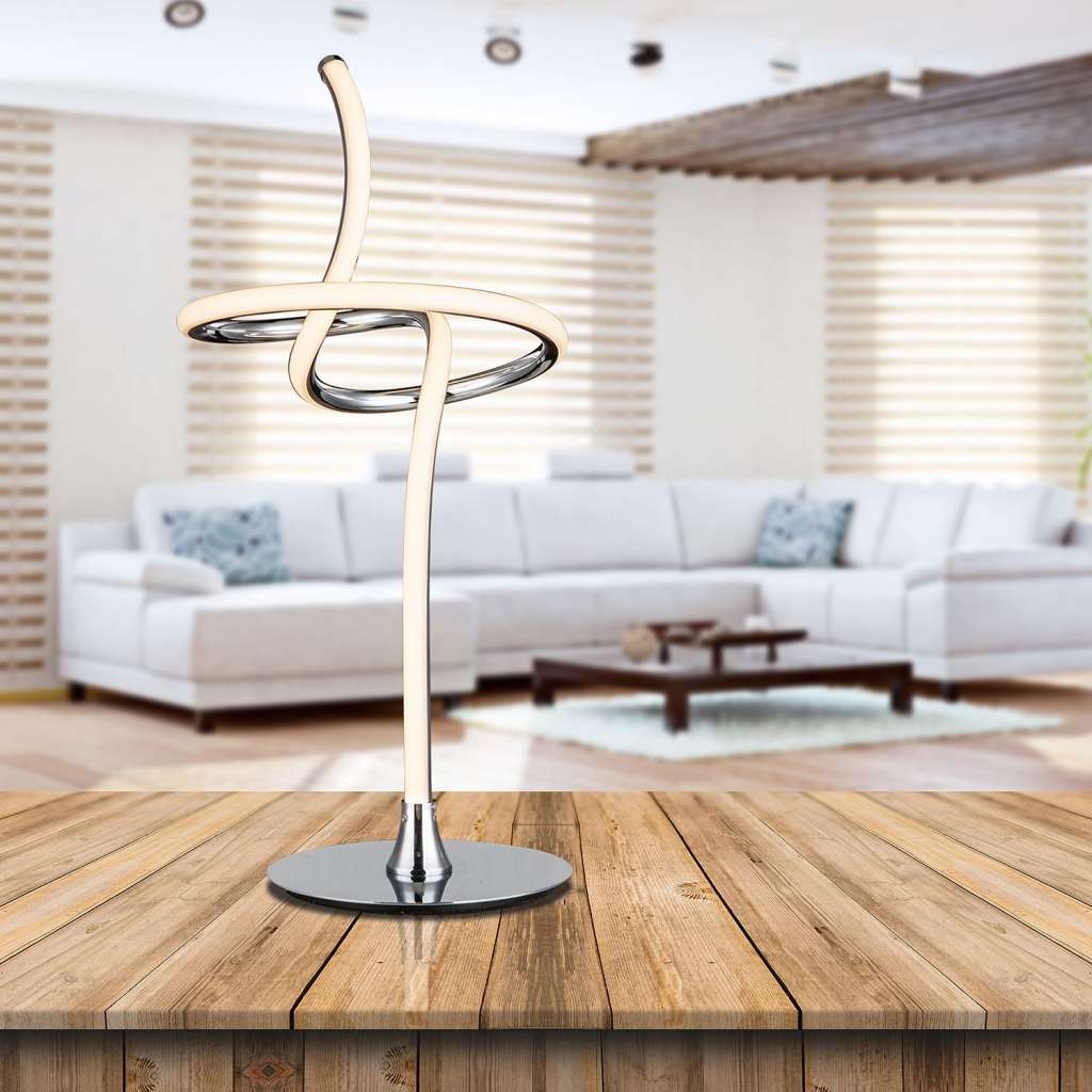 home24 LED-Tischleuchte Wave Knot