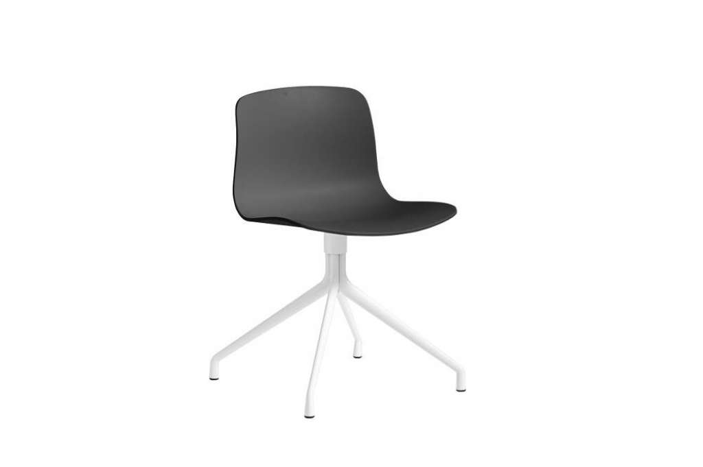 HAY - About a Chair AAC 10 - helles Schwarz/ soft black - weiß - indoor