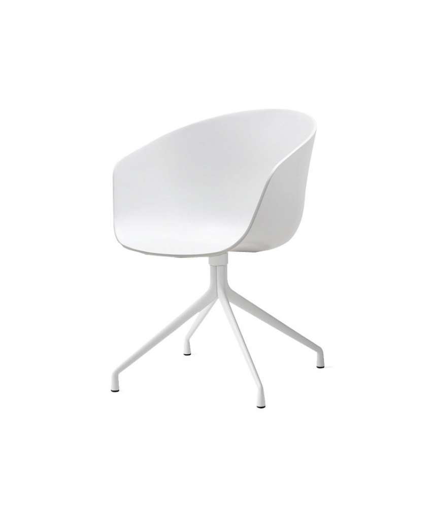 HAY - About a Chair AAC 20 - Sitz weiss - Gestell weiß - indoor