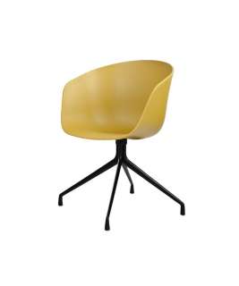 HAY - About a Chair AAC 20 - Sitz senfgelb - Gestell schwarz - indoor
