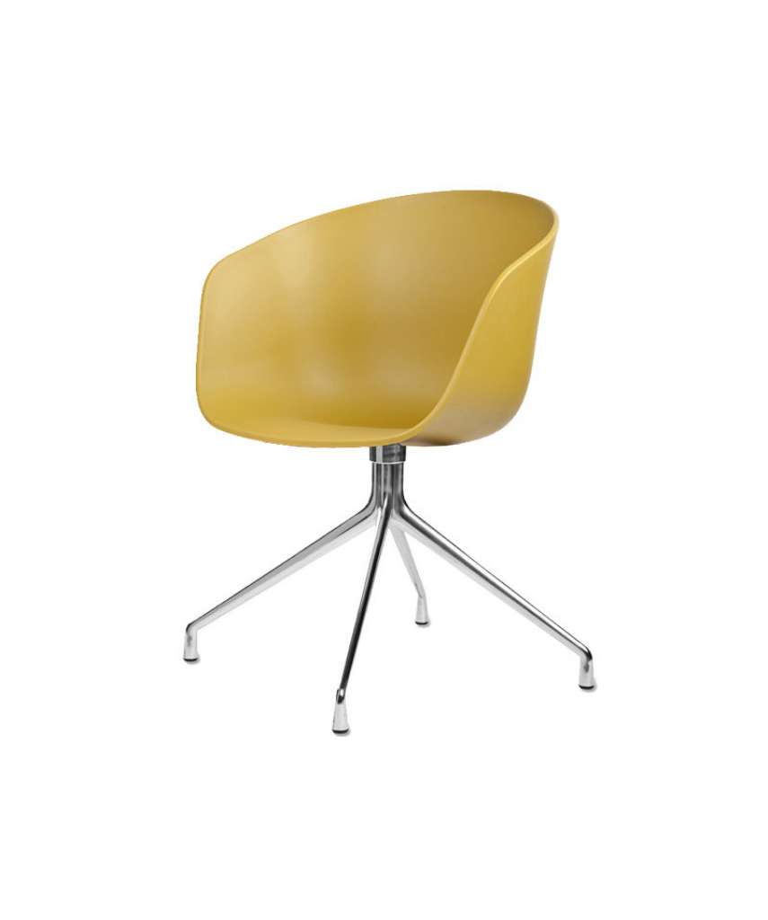 HAY - About a Chair AAC 20 - Sitz senfgelb - Gestell poliert - indoor