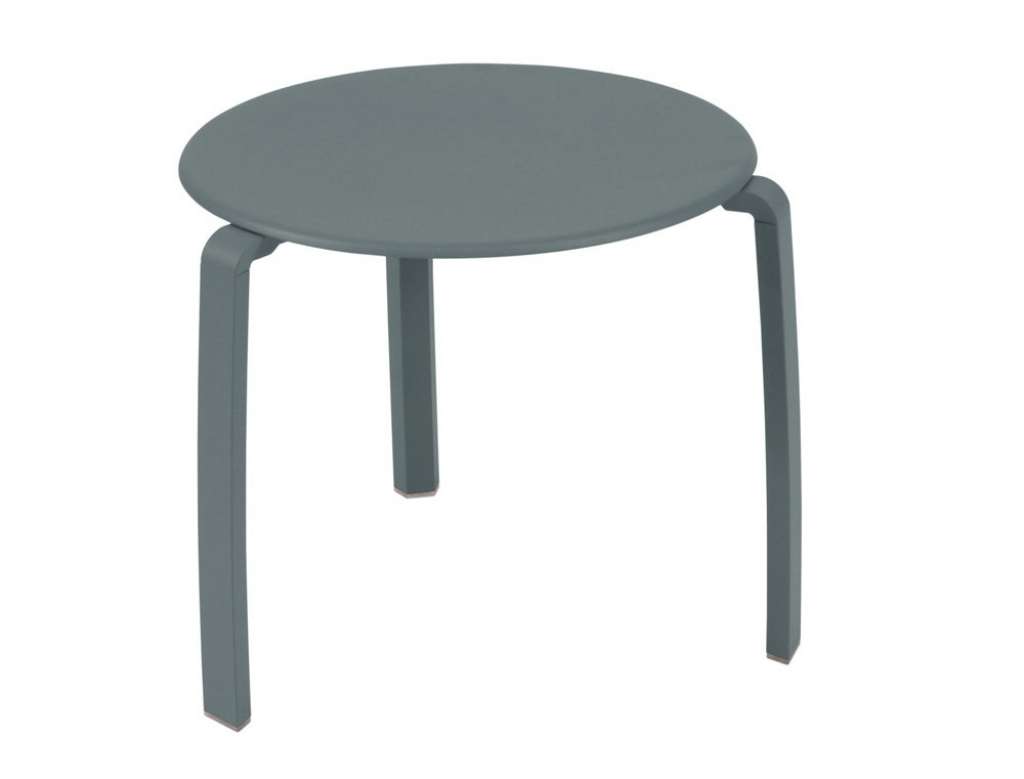 Fermob - ALIZÉ Niedriger Tisch Ø 48 cm - 26 Gewittergrau - outdoor