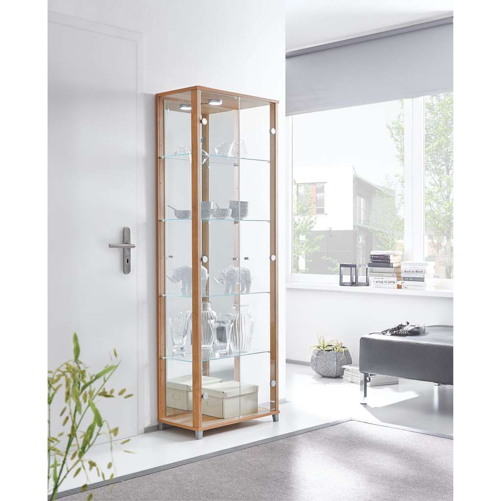 home24 Vitrinenschrank Exhibit (inkl. Beleuchtu