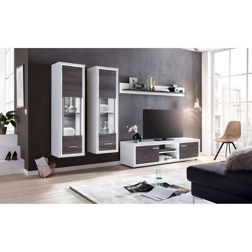 home24 Haengevitrine Piorini I (inkl. Beleuchtun