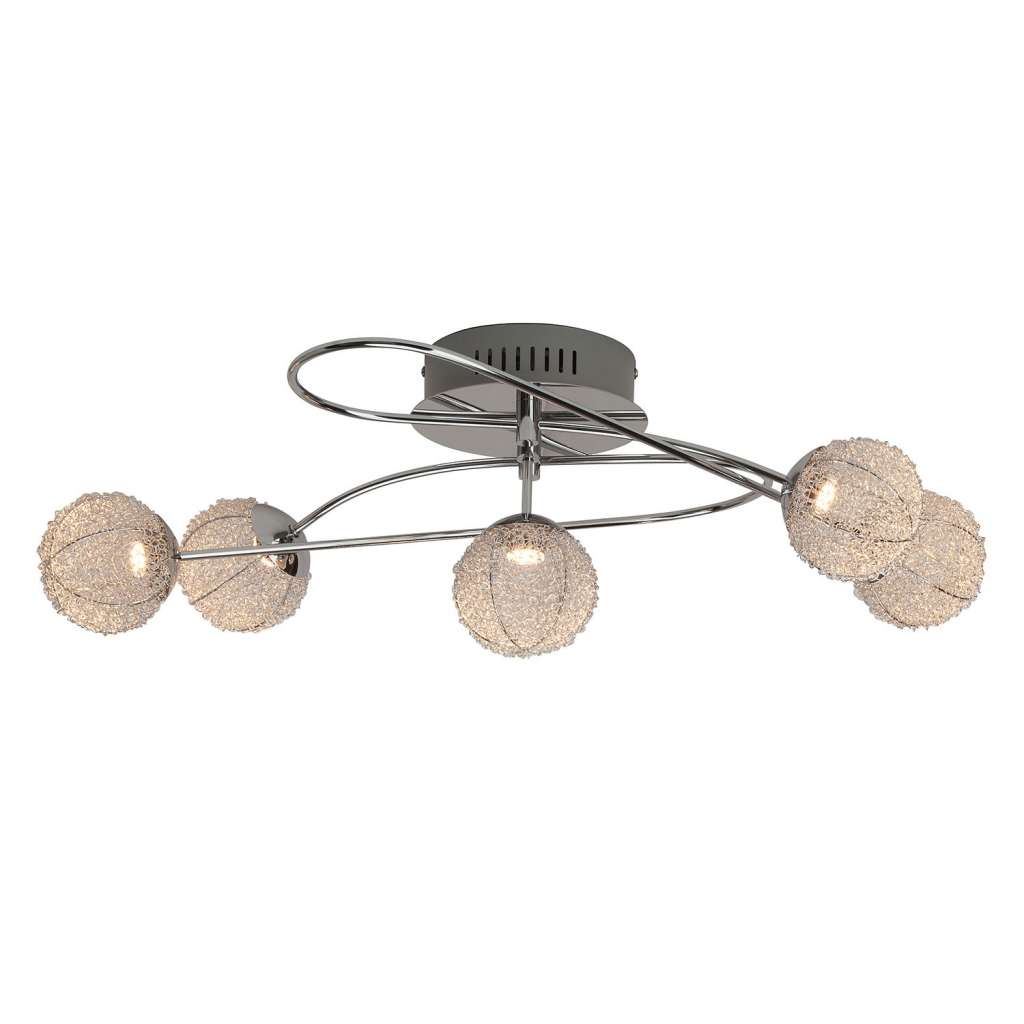 home24 LED-Deckenleuchte Dajana 5-flammig