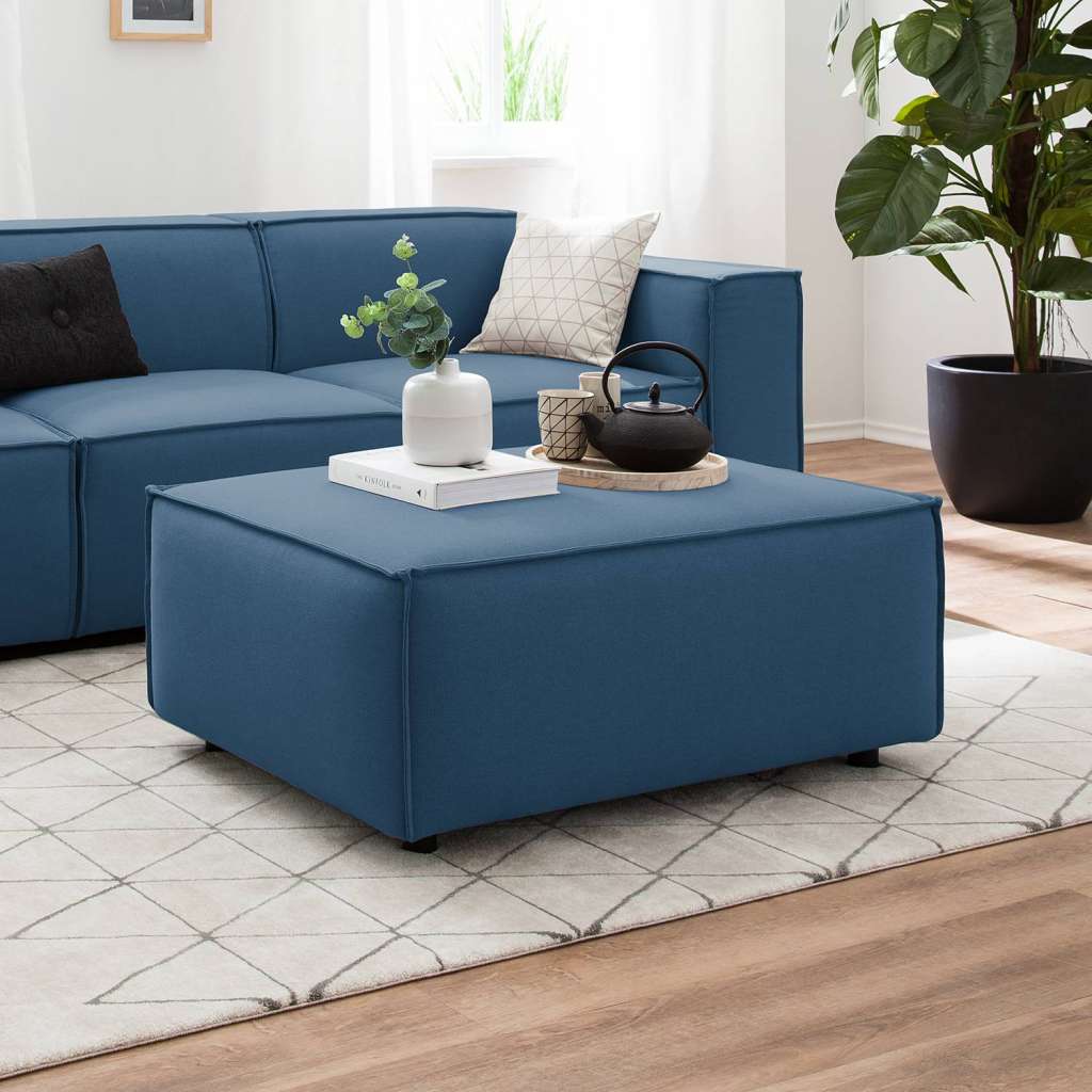 home24 Polsterhocker Kinx Webstoff