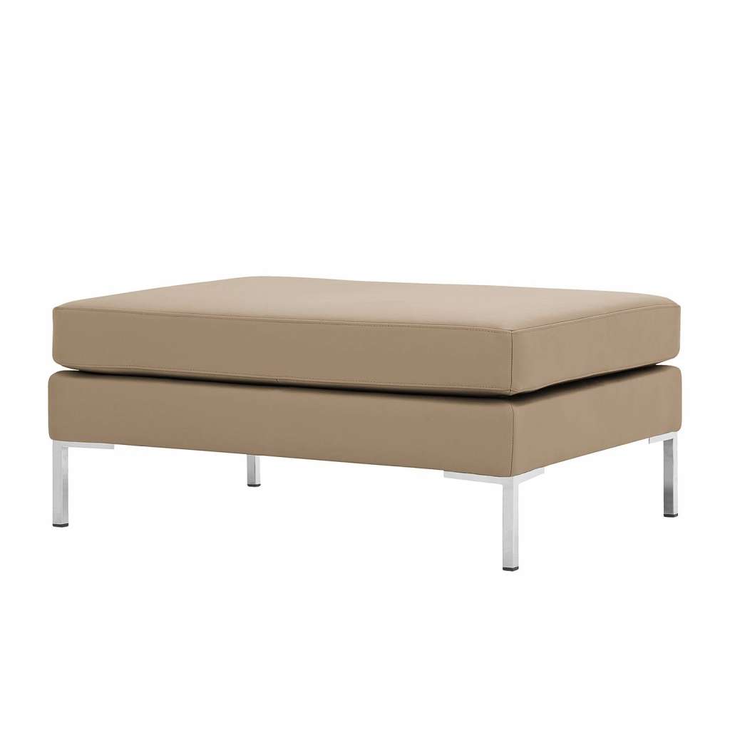 home24 Polsterhocker Portobello Echtleder