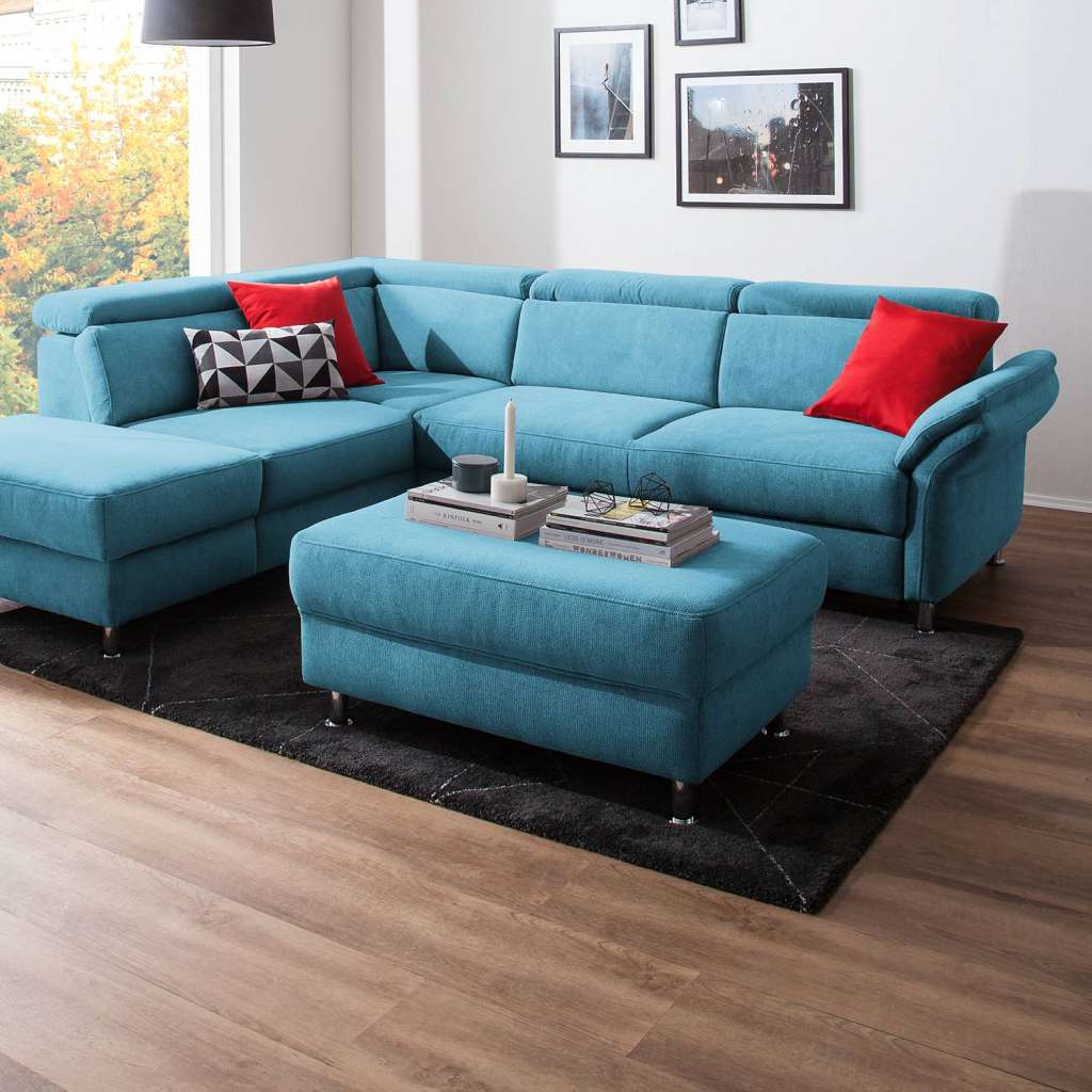 home24 Polsterhocker Calang Webstoff