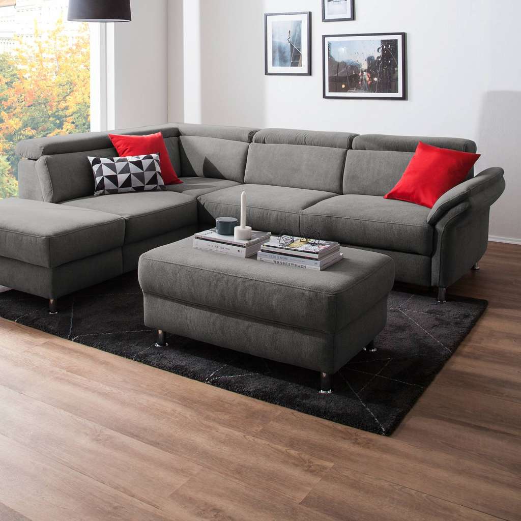 home24 Polsterhocker Calang Webstoff