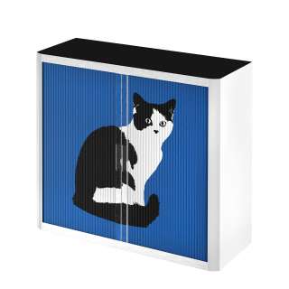 home24 Rollladenschrank easyOffice Pop Art Cat